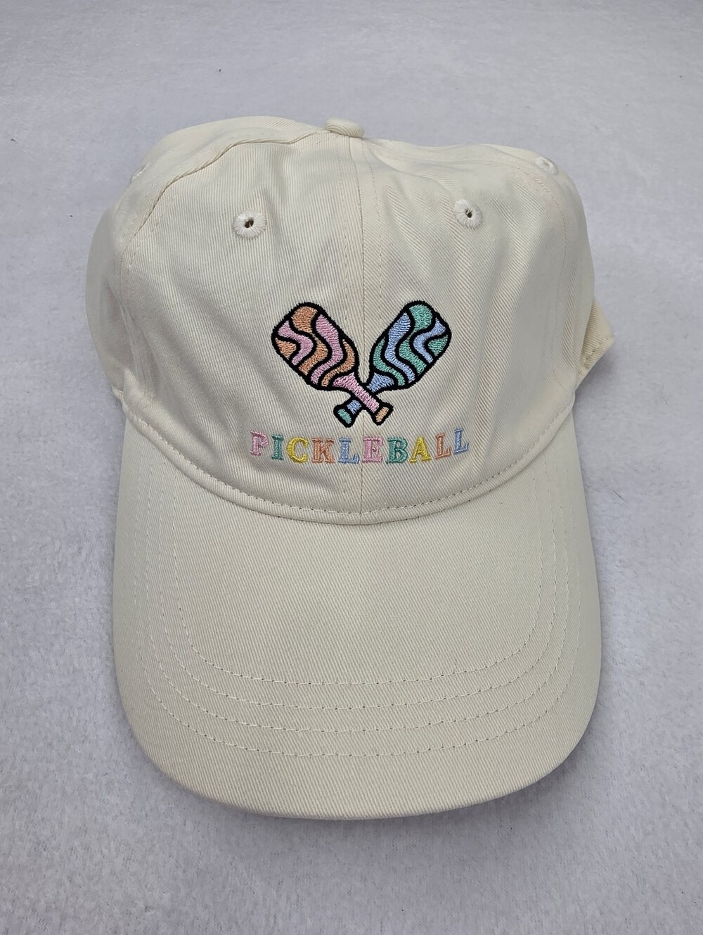 Frasier Sterling Women's Cream Pickleball Paddles Hat Strapback OS NWT